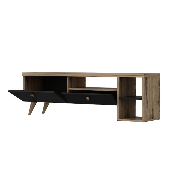 Hanah Home Parion Soporte de TV Negro y Roble